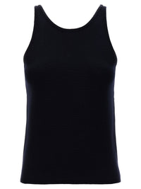 Max Mara Blue Virgin Wool Tank Tops