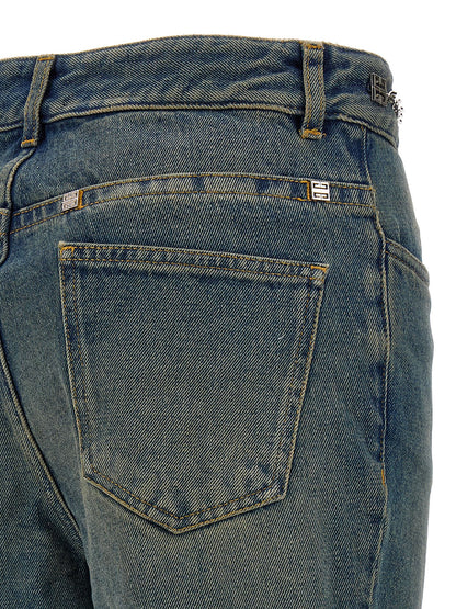 Jeans bootcut in cotone blu Givenchy