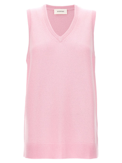 Veste sans manches en laine multicolore Sportmax