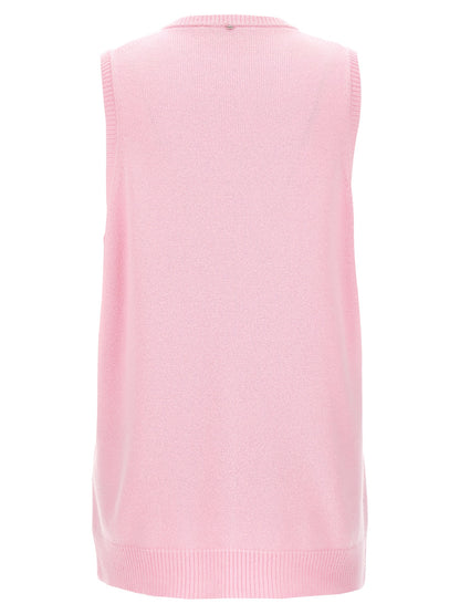 Veste sans manches en laine multicolore Sportmax