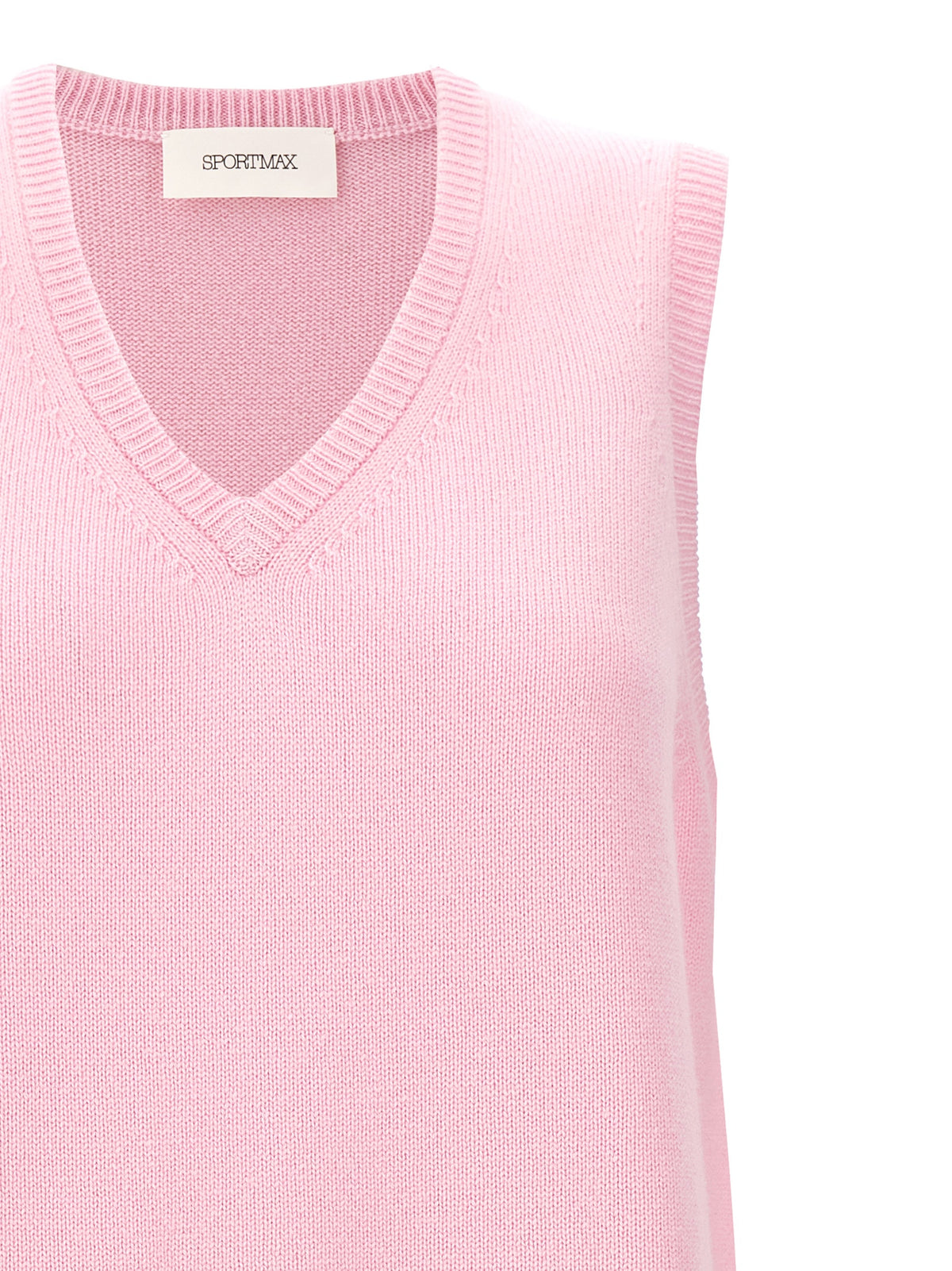 Veste sans manches en laine multicolore Sportmax