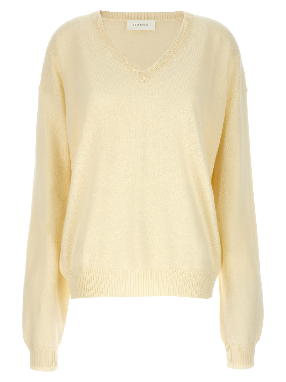 Cardigan bicolore in lana Sportmax