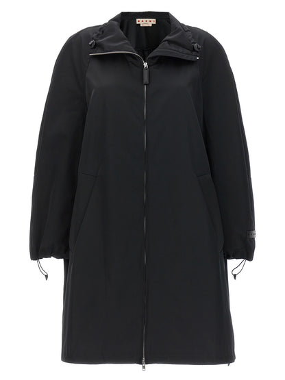 Parka Marni in poliestere nero