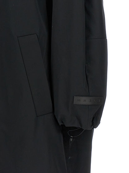 Parka Marni in poliestere nero