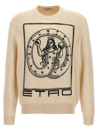 Cardigan Etro in cotone beige