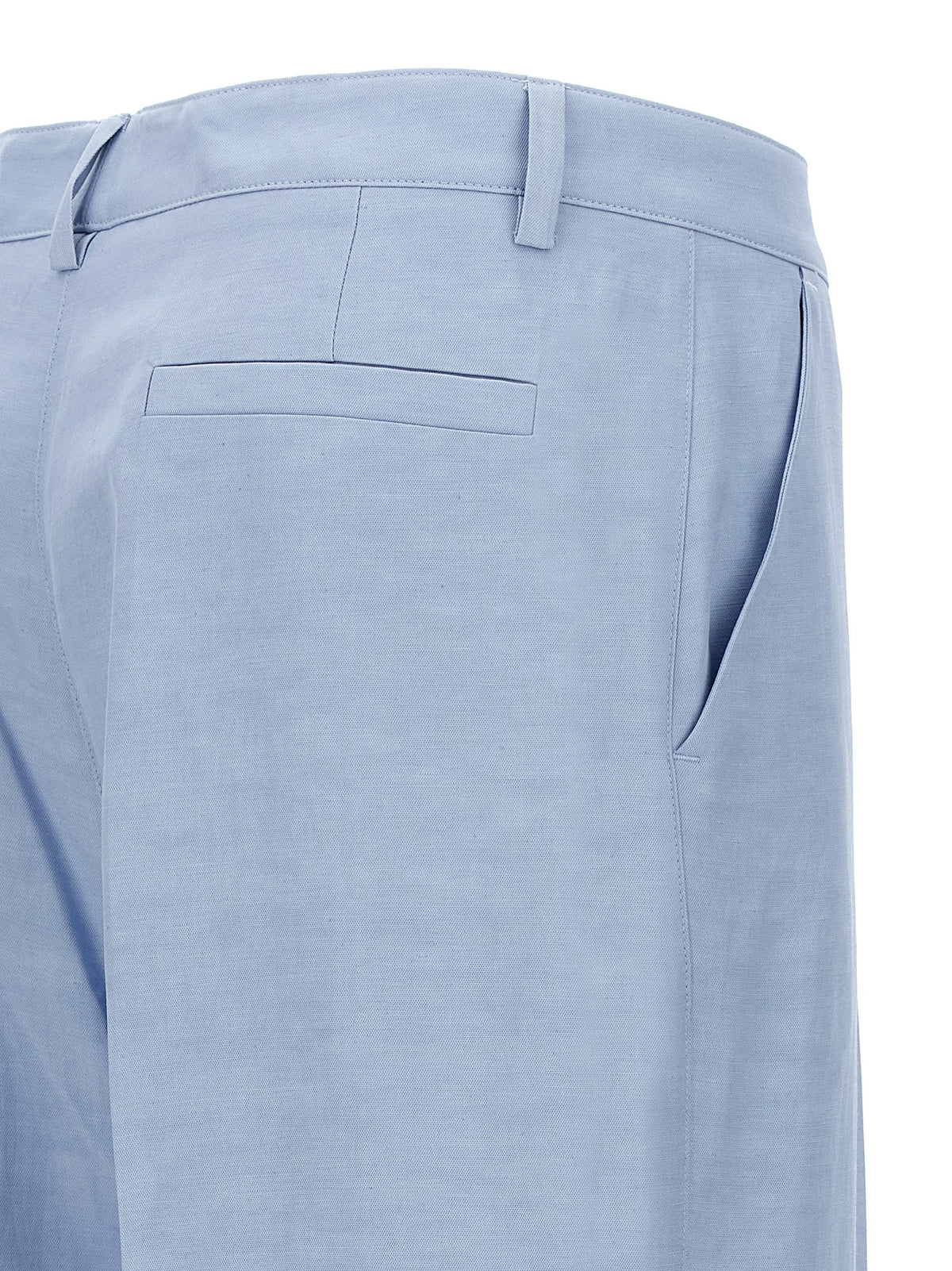 P.A.R.O.S.H. Blauwe Viscose Casual Broek