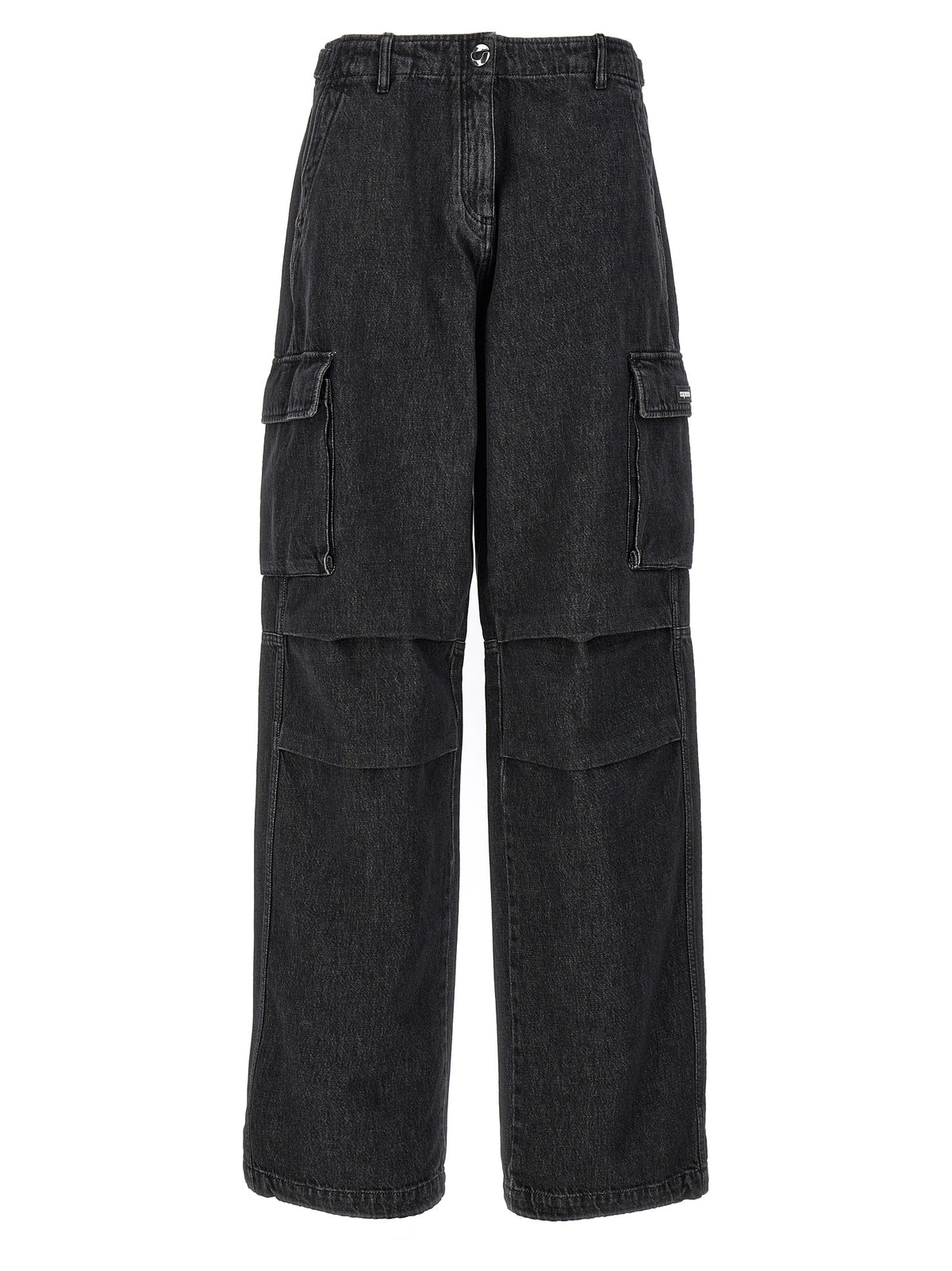 Jeans in denim di cotone nero Coperni