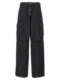 Jeans in denim di cotone nero Coperni
