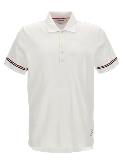Polo Thom Browne in cotone bianco