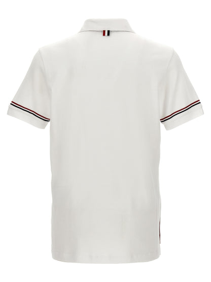 Polo Thom Browne in cotone bianco