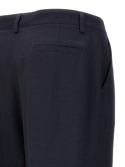 Pantaloni casual P.A.R.O.S.H. in viscosa blu
