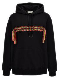 Sweat-shirt noir en coton Lanvin