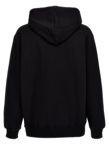 Sweat-shirt noir en coton Lanvin