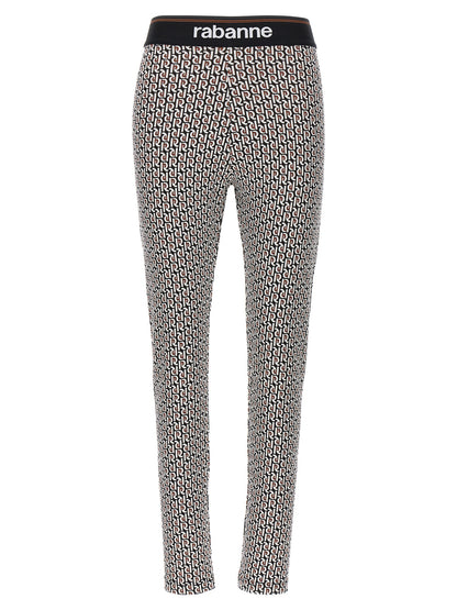 Leggings in viscosa multicolore Paco Rabanne