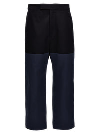Pantalon décontracté Thom Browne en coton bleu