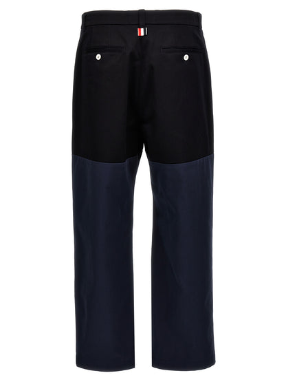 Pantalon décontracté Thom Browne en coton bleu