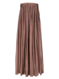 Abito lungo in seta multicolore Rick Owens