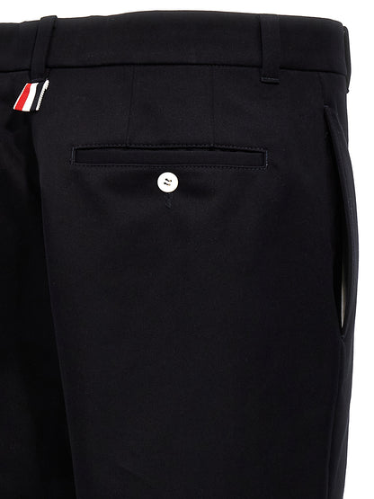 Pantalon décontracté Thom Browne en coton bleu