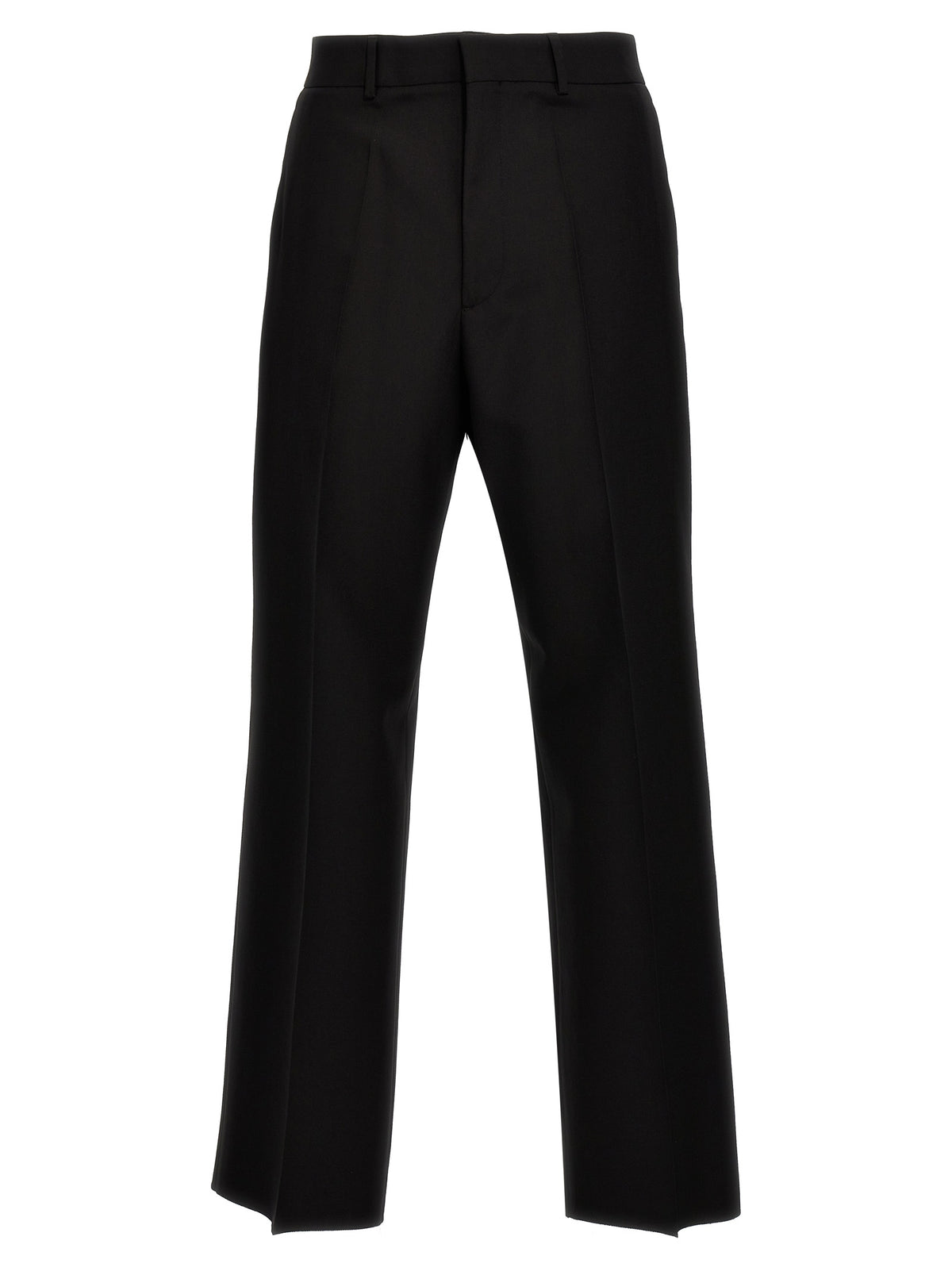 Pantaloni eleganti in lana vergine nera Valentino Garavani