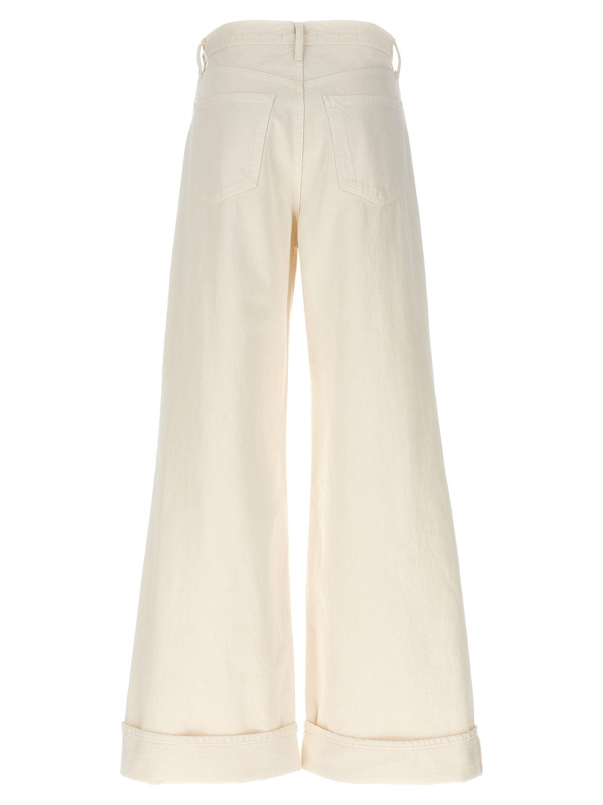 Agolde Witte Katoenen High-Waist Jeans
