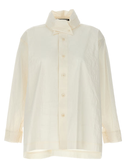 Blouse en fibres blanches Issey Miyake
