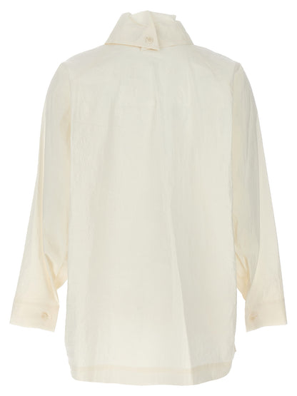 Blouse en fibres blanches Issey Miyake