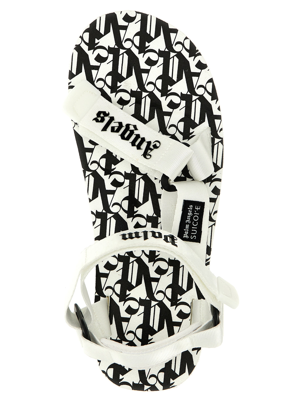 Sandales plates bicolores en polyester Palm Angels
