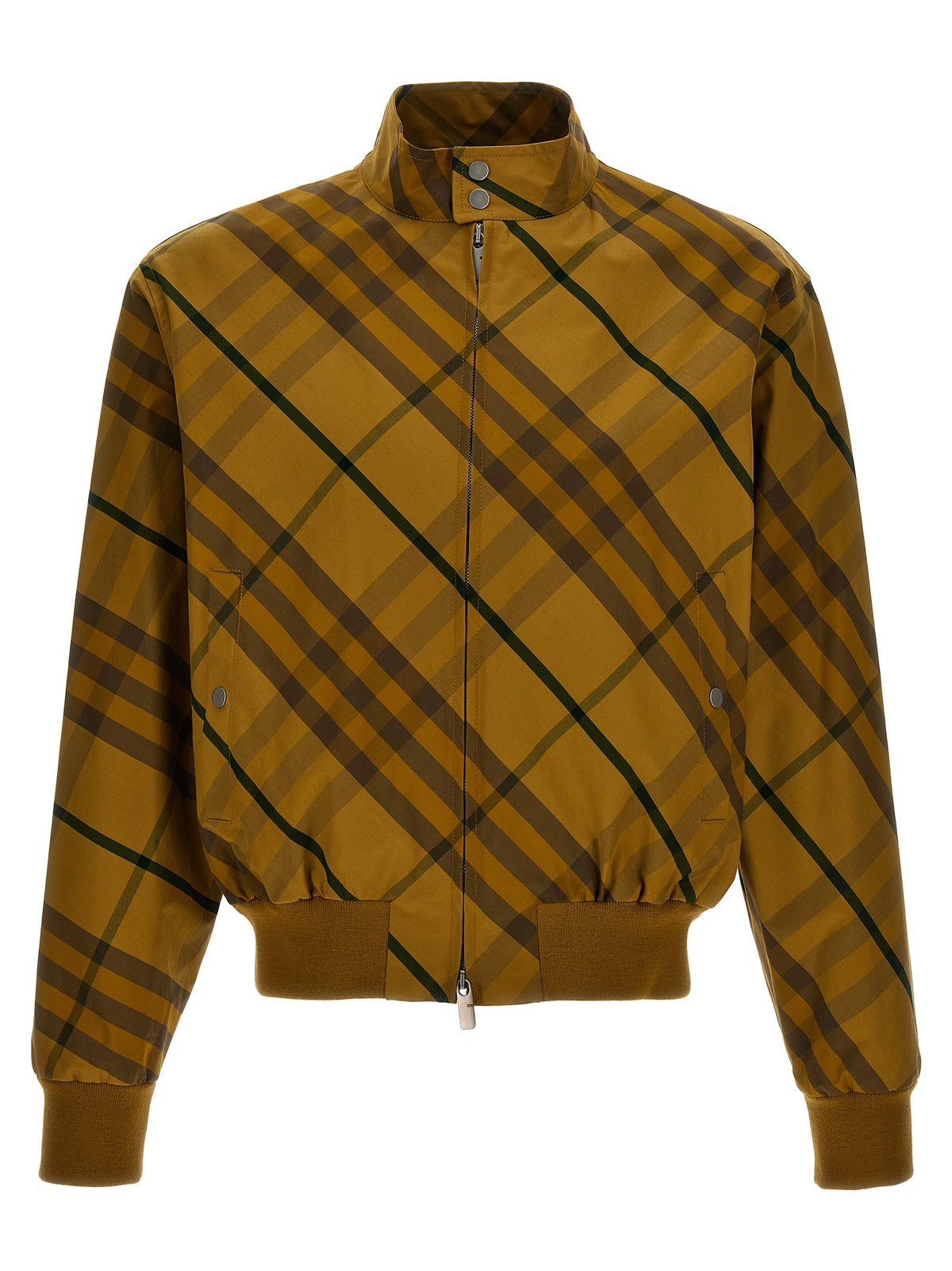 Blouson aviateur bicolore en coton Burberry