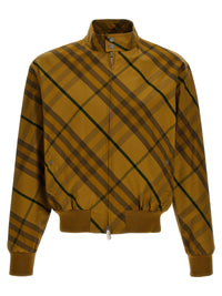 Blouson aviateur bicolore en coton Burberry