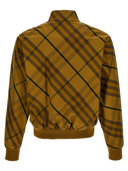 Blouson aviateur bicolore en coton Burberry