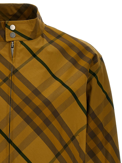 Blouson aviateur bicolore en coton Burberry