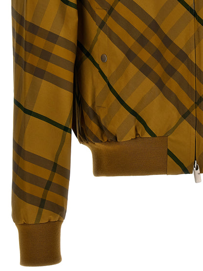 Blouson aviateur bicolore en coton Burberry