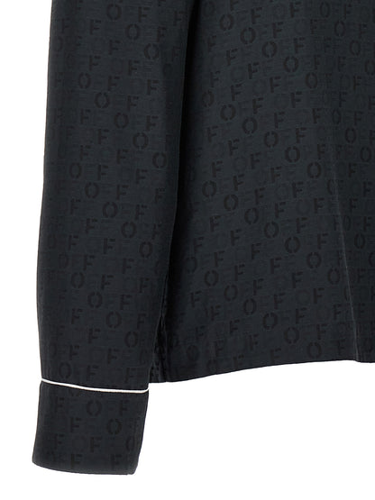 Chemisier en soie noire Off-White