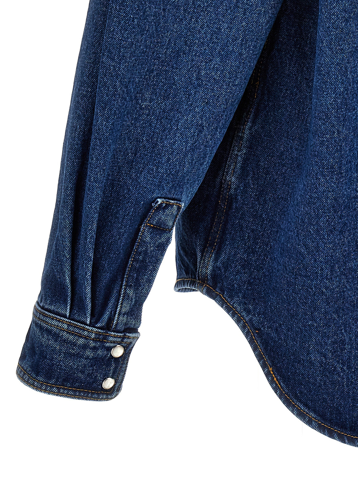 Palm Angels Blaue Polyester-Jeansjacke