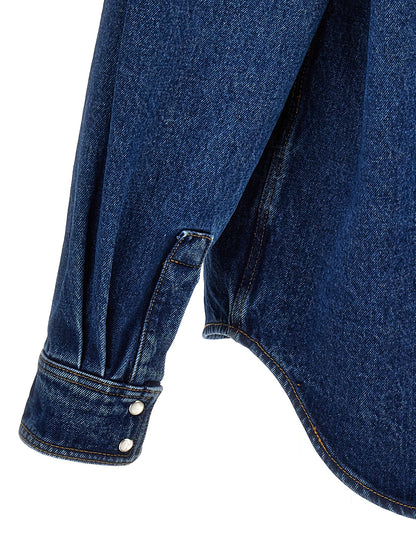 Blouson en jean bleu polyester Palm Angels