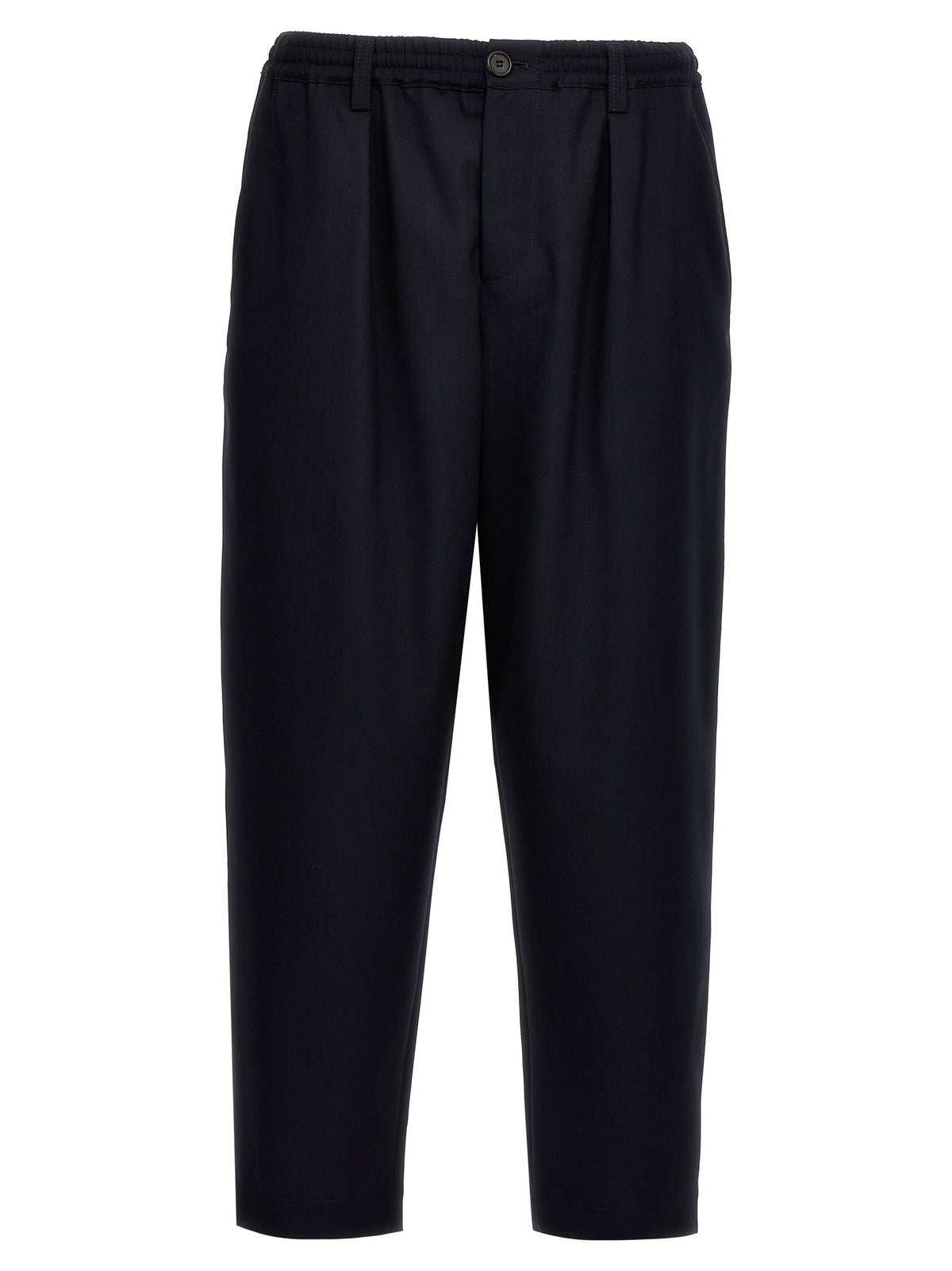 Marni Verkorte Broek van Blauwe Scheerwol