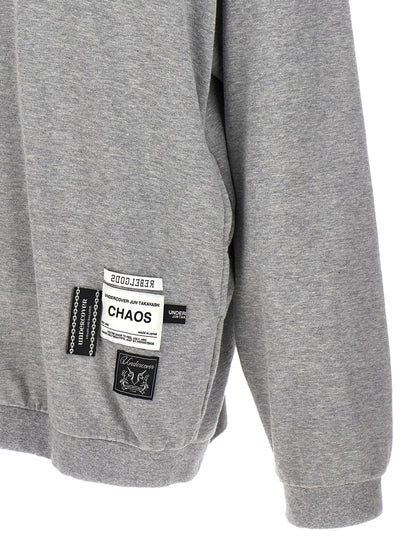 Sweat-shirt en coton gris Undercover