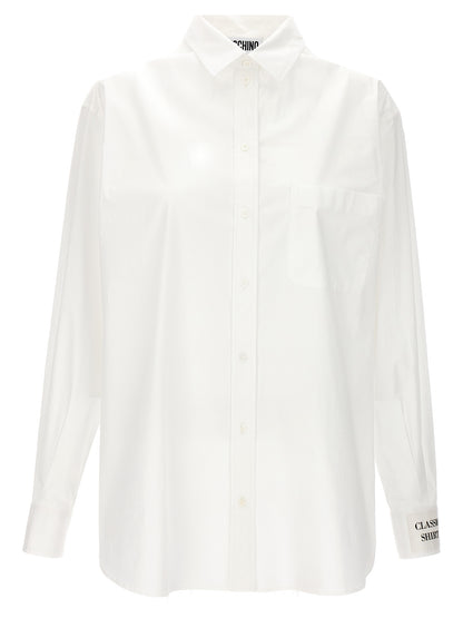 Camicia Moschino in cotone bianco
