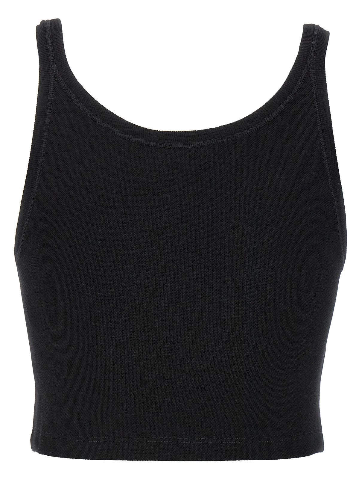 Reggiseno sportivo bicolore in cotone Palm Angels
