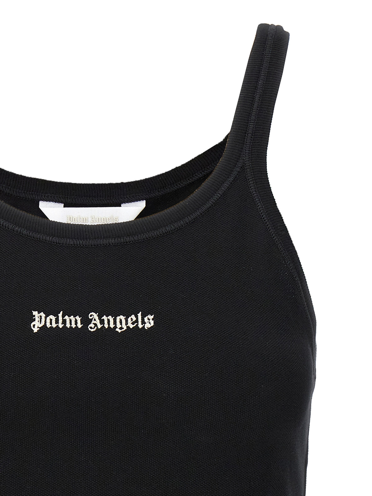Reggiseno sportivo bicolore in cotone Palm Angels