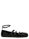 Alexander McQueen Zwarte Kalfsleren Ballerina's