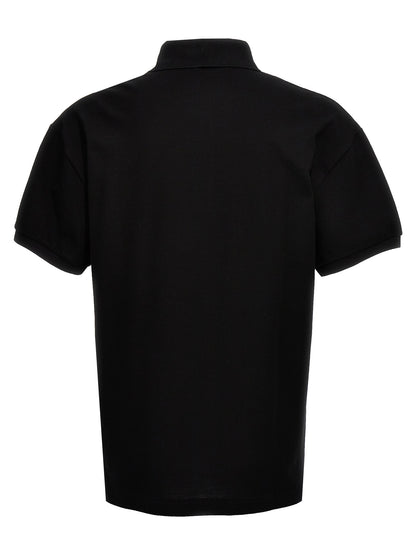 Palm Angels Polo en polyester noir