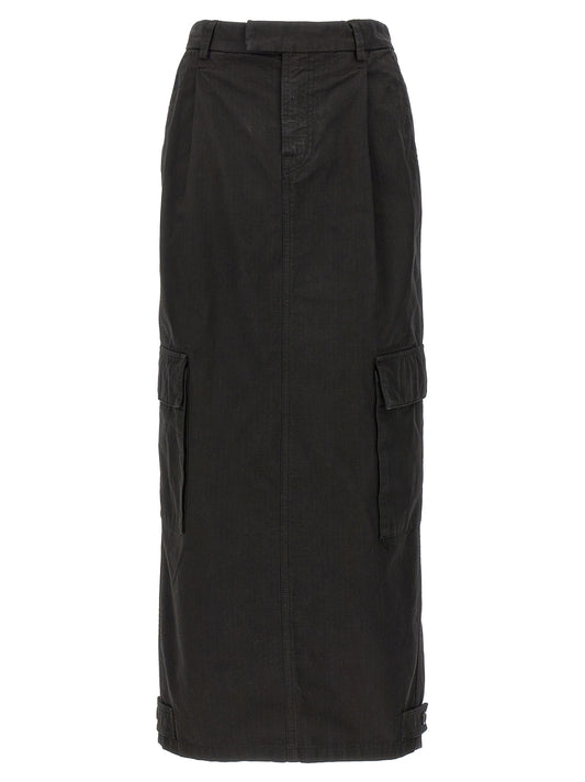 Mini-jupe en coton noir Armarium
