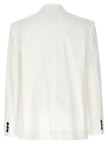 Blazer Moschino in cotone bianco