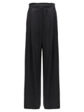 Max Mara Zwarte Zijden Casual Broek