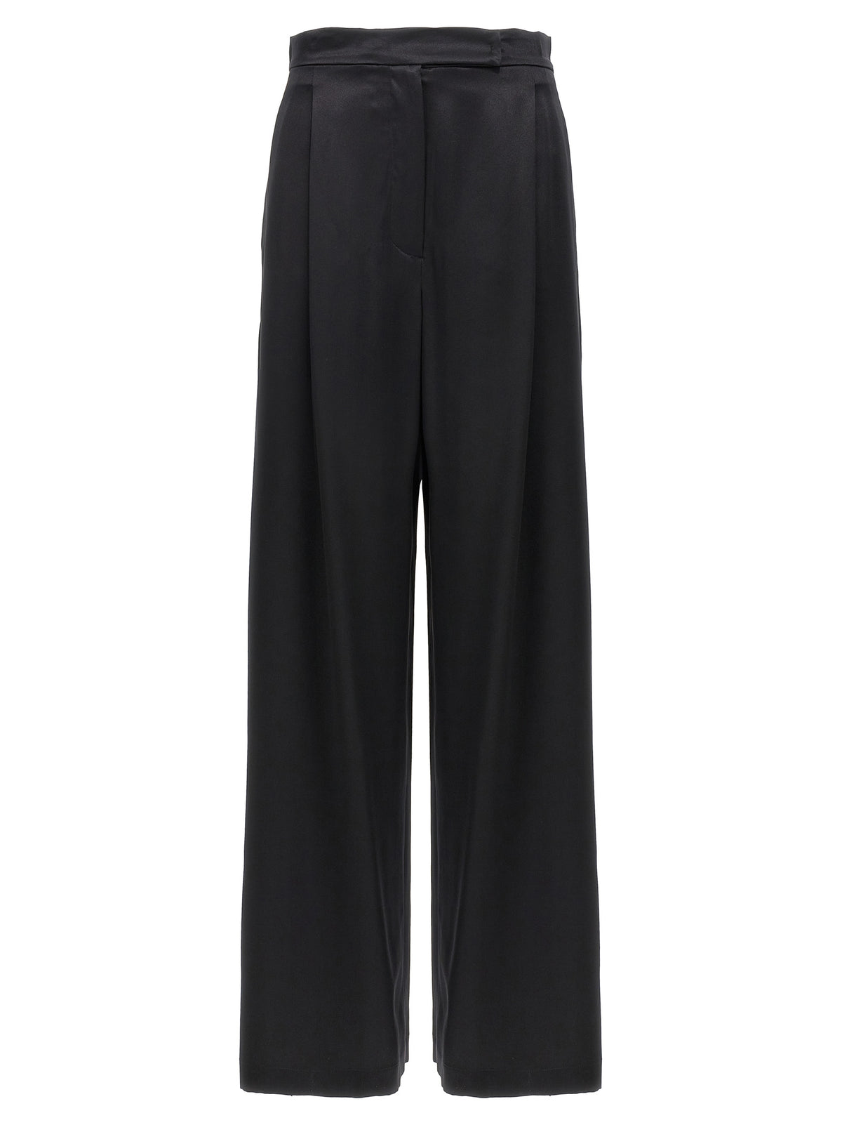 Max Mara Zwarte Zijden Casual Broek