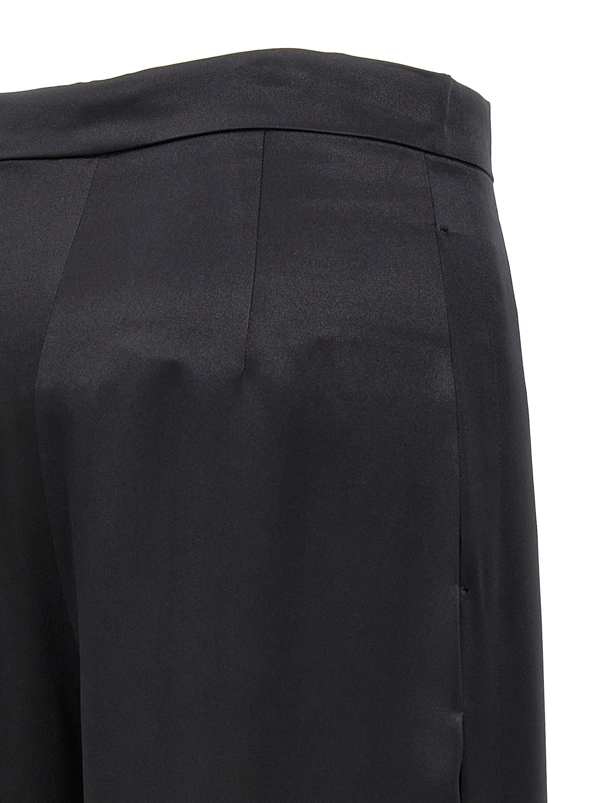 Max Mara Zwarte Zijden Casual Broek