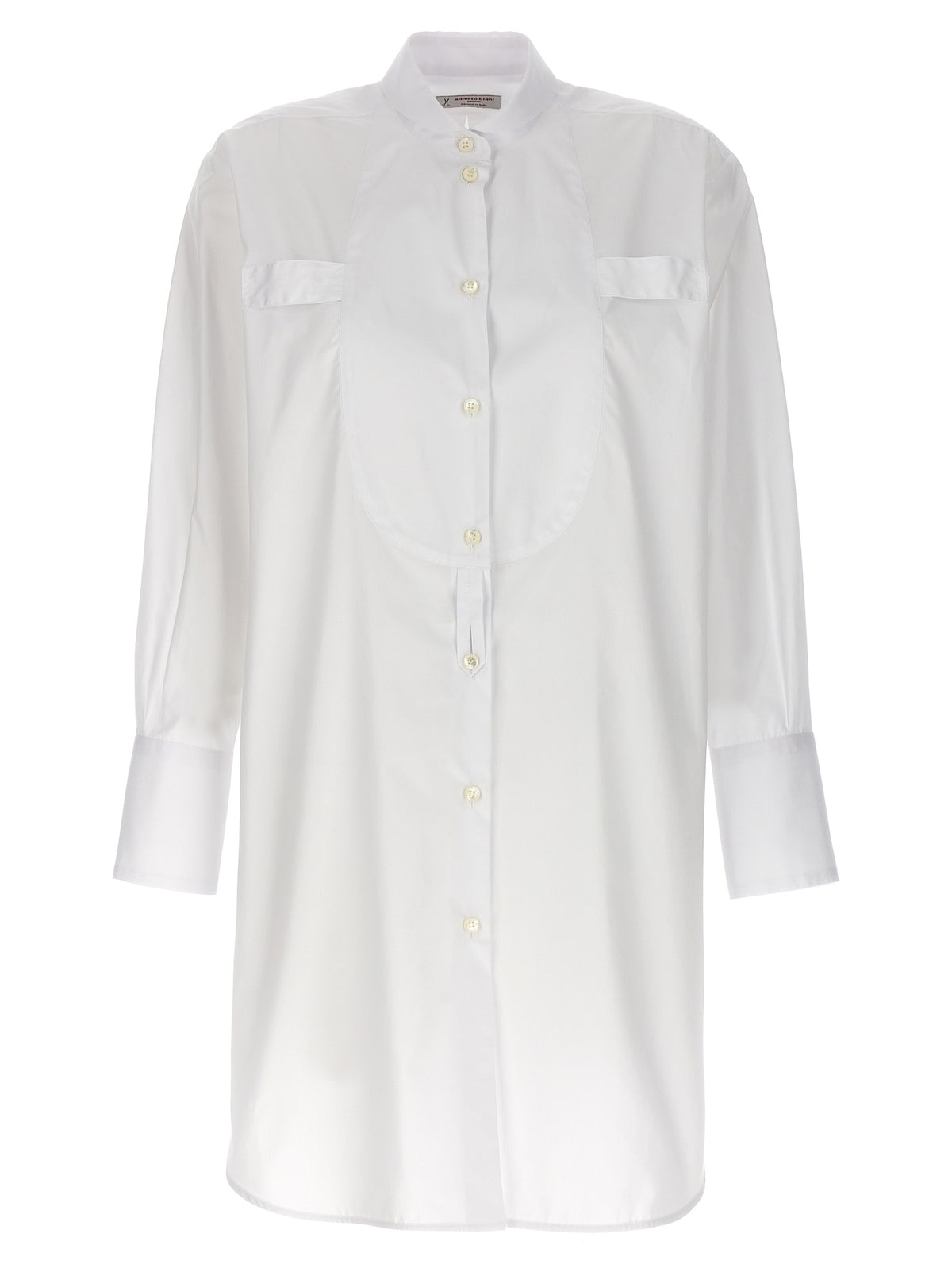 Alberto Biani White Cotton Blouse