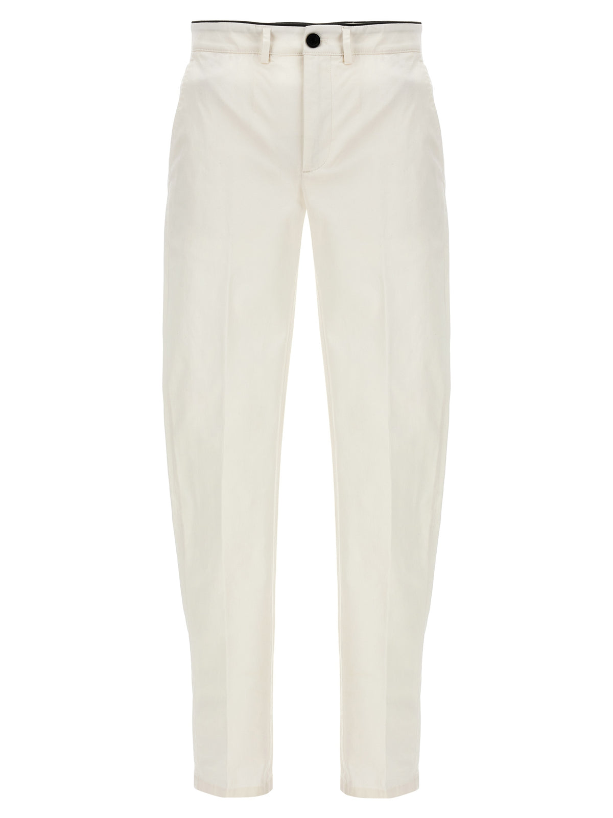 Department 5 White Cotton Casual Pants
