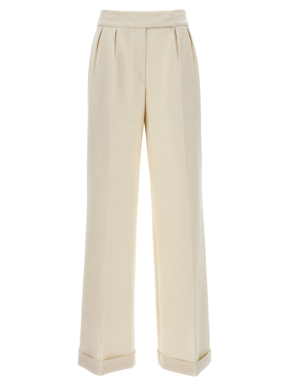 Kiton Witte Casual Broek van Scheerwol